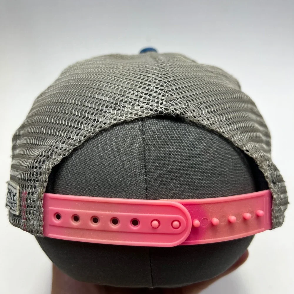 Oakley Factory Pilot Rope Hat Blue Grey Pink Snapback Trucker Cap Mesh SP15‎